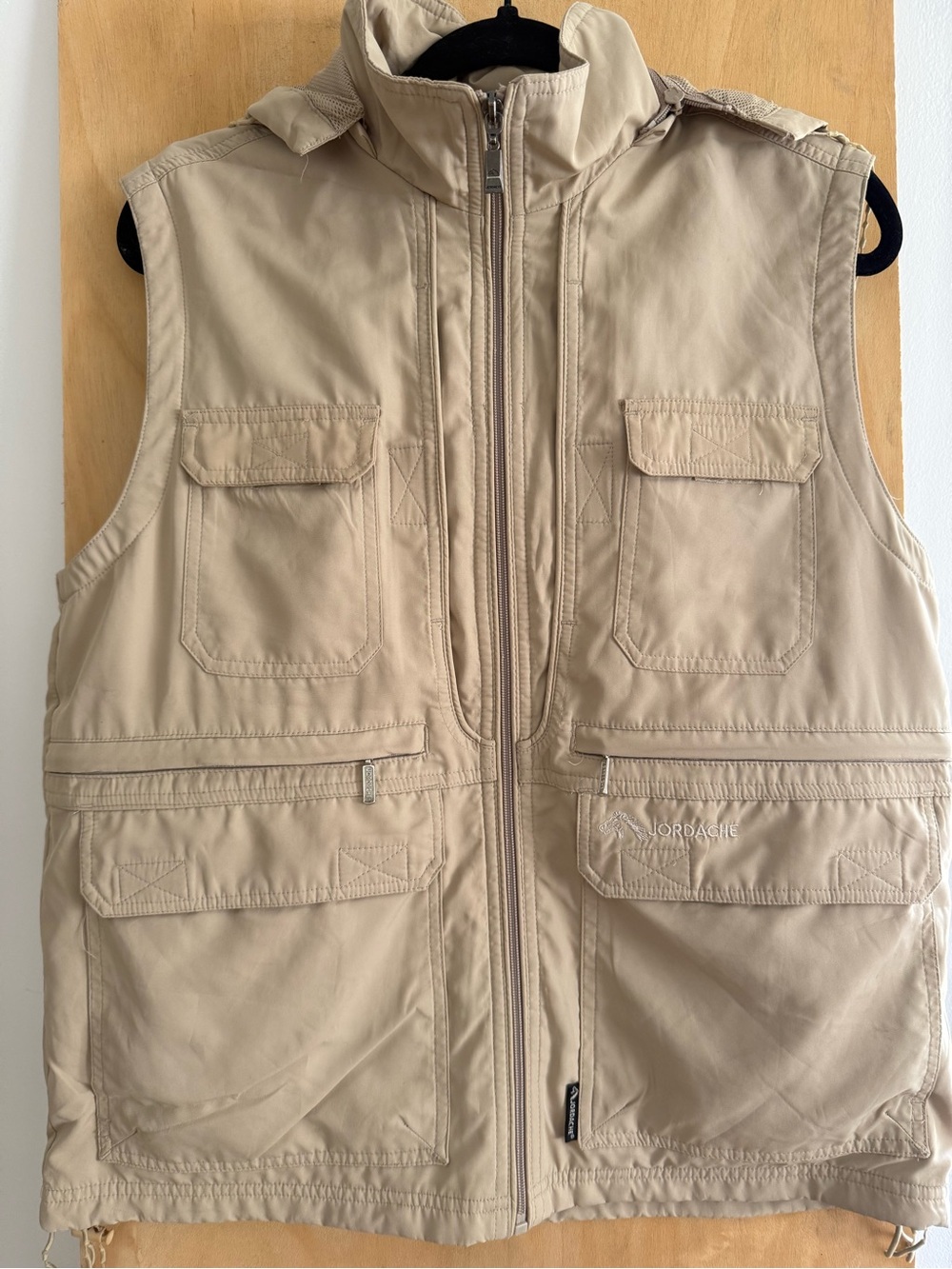 Jordache khaki Utility Vest hip hop dance urban